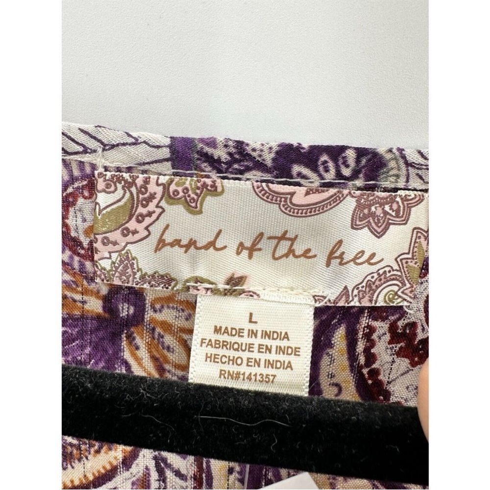 NWT Band of the Free Paisley Boho Top | Balloon Sleeves | Festival Blous… - Picture 6 of 8